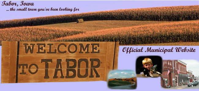Welcome to the Tabor Iowa website - The small town you've been looking for.